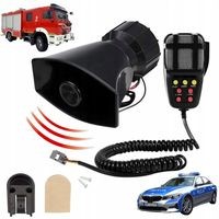 SYRENA ELEKTRONICZNA Z MEGAFONEM 7-TONOWA 12V 100W POLICYJNA STRAŻ KLAKSON