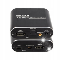 Ekstraktor HDMI do HDMI audio ARC Adapter Konwerter TOSLINK CINCH AUX HDCP