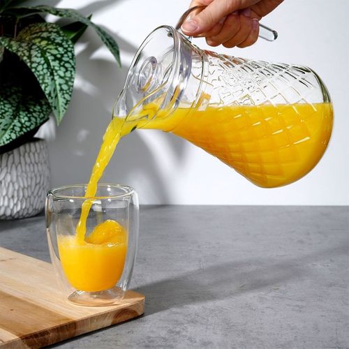 Dzbanek na Napoje Wodę Sok Lemoniadę do Napojów Szklany z Pokrywką 1,4l na Arena.pl