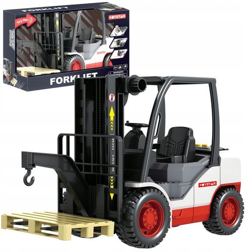 DUŻY WÓZEK WIDŁOWY Z NAPĘDEM Z PALETĄ DŻWIĘKI SZTAPLARKA WIDLAK GUMOWE KOŁA na Arena.pl