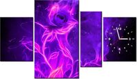 70CM 120CM OBRAZ 4 ELEM FIOLETOWA PIĘKNOŚĆ ŚCIENNY