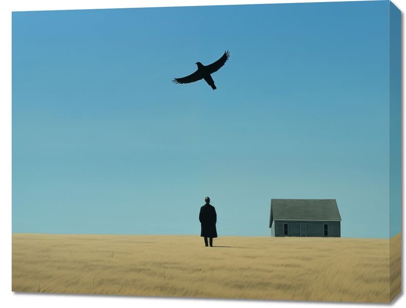 Obraz 90x70cm Samotny i Wolny zdjęcie 1