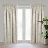 Zasłona MOLLY 140x270 cm beżowo‑szampańska welwet marmur taśma