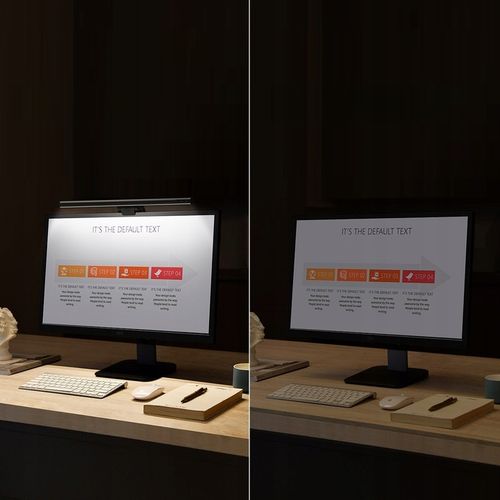 Baseus ergonomiczna dotykowa regulowana lampka wisząca LED na monitor USB-C na Arena.pl