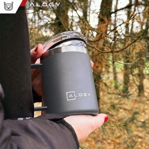 KUBEK TERMICZNY TERMOS GORĄCE NAPOJE DO KAWA HERBATA SZCZELNY ALOGY 420ml na Arena.pl