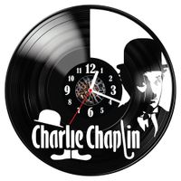 Zegar ścienny z płyty winylowej Charlie Chaplin 1173.14