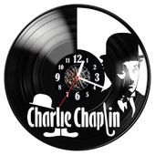 Zegar ścienny z płyty winylowej Charlie Chaplin 1173.14
