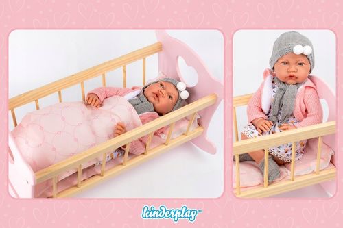 LALKA BOBAS DUŻA INTERAKTYWNA REALISTYCZNA SMOCZEK KINDERPLAY MÓWI 41CM na Arena.pl