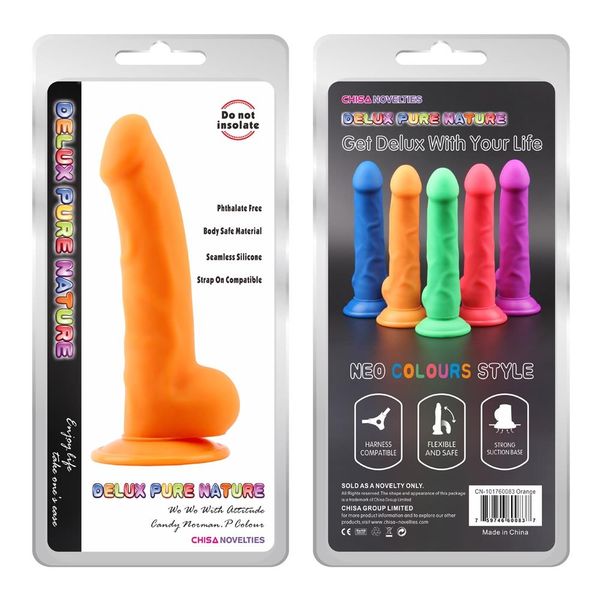 Dildo Realistyczne Penis Naturalne Przyssawka 21Cm zdjęcie 2