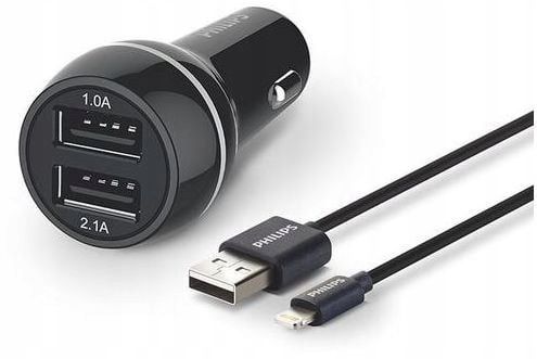 Ładowarka Philips 2x USBA 3.1 A (DLP2357V/10) zdjęcie 1