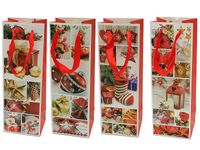 torba prezentowa 12szt. z brokatem 12,5x35,5x8cm