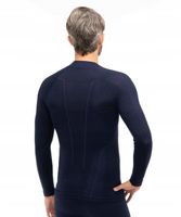 Bielizna BLUZA długi rękaw Brubeck EXTREME WOOL Z WEŁNĄ na zimę granatowa L