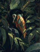 Plakat 50x65cm Skryty Tukan