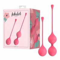 Kulki silikonowe do stymulacji mięśni dna miednicy, 2 ciężary: 25g, 45g.