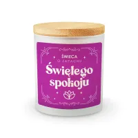 Świeca o zapachu świętego spokoju - świeczka zapachowa waniliowa
