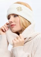 OCHNIK Kremowa opaska damska CZADT-0184-12