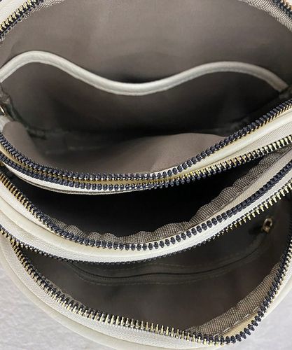 Torebka Damska Skóra Pojemna Listonoszka na Ramę Miejska Modna YD9743 Beige na Arena.pl