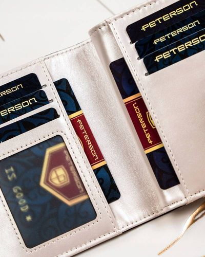pojemny portfel damski ze skóry ekologicznej - peterson na Arena.pl
