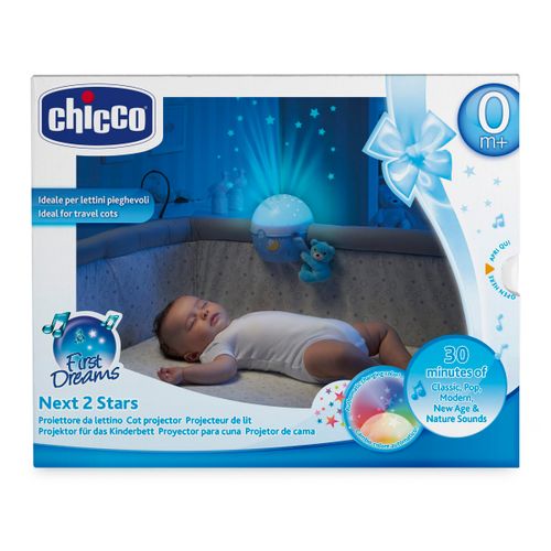 CHICCO projektor na łóżeczko niebieski na Arena.pl