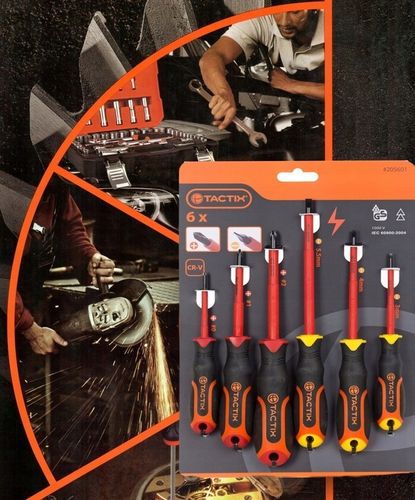 Wkrętaki izolowane śrubokręty VDE GS 1000V 6 szt. IEC 60900:2004 na Arena.pl