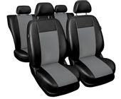 Uniwersalne pokrowce z alcantary SUPERIOR Szare do VW Polo