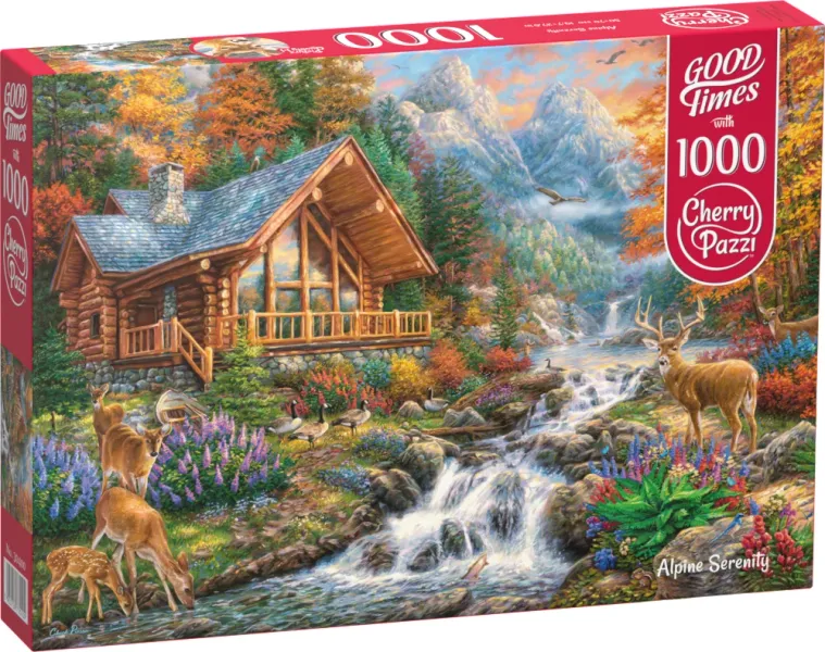 Puzzle 1000 elementów. Alpejski spokój 30400 zdjęcie 1