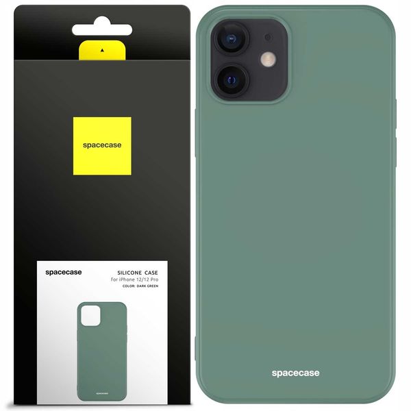 Spacecase Silicone Case Iphone 12/12 Pro Dark Green zdjęcie 1