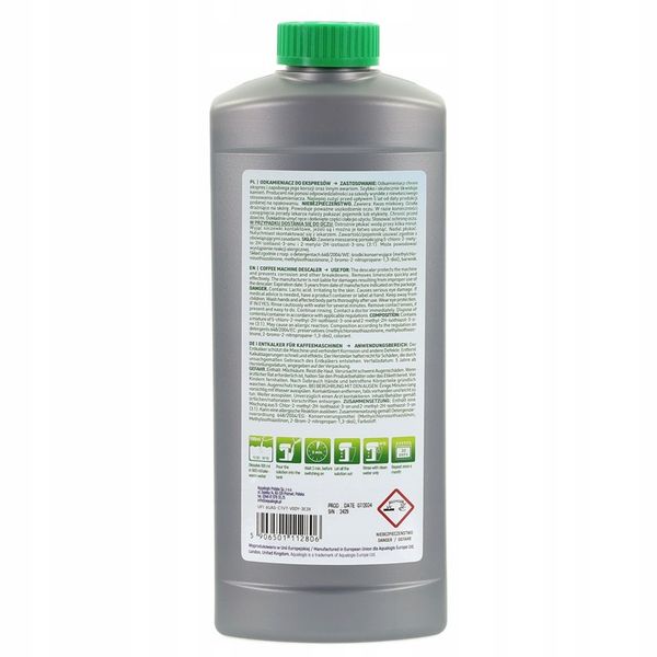 Odkamieniacz Do Ekspresu Aqualogis Verde 1L zdjęcie 4