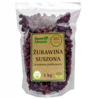Żurawina suszona BEZ CUKRU z sokiem jabłkowym 1kg