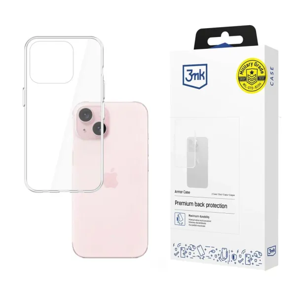 Etui 3mk Armor Case na iPhone 15 - przezroczyste zdjęcie 1