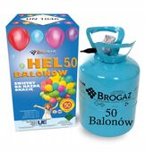 DUŻA Butla z HELEM na 50 Balonów Hel do Balonów Balony Ślubne Komunijne