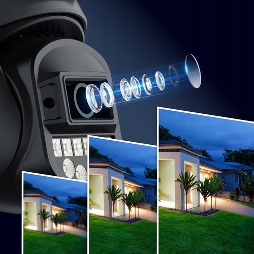 PODWÓJNA KAMERA 2W1 ZEWNĘTRZNA OBROTOWA IP WIFI 2x 5MPX QUAD HD MONITORING na Arena.pl