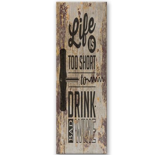 Deco Panel, Sentencja o winie 30x90 na Arena.pl