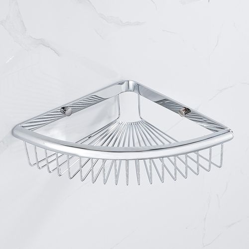 Koszyk półka narożna łazienkowa chrom pod prysznic na Arena.pl