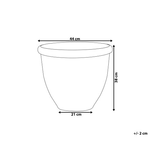 Doniczka ⌀ 44 cm brązowa TESALIA na Arena.pl