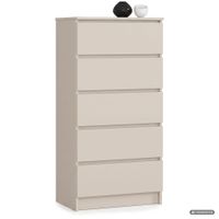 Komoda K60 Kaszmir 60 cm 5 szuflad 60x40x121 cm