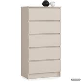 Komoda K60 Kaszmir 60 cm 5 szuflad 60x40x121 cm