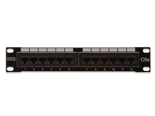 DIGITUS Patch Panel 25,4cm 10Zoll Cat5e 12-Portów na Arena.pl