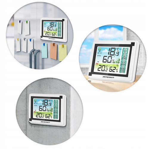 BEZPRZEWODOWA STACJA POGODOWA POGODY HIGROMETR + CZUJNIK na Arena.pl