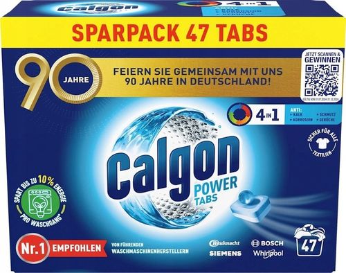 Odkamieniacz w tabletkach do pralek Calgon Power Tabs 4in1 47szt na Arena.pl
