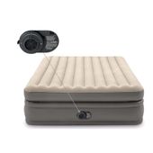 materac dmuchany welurowy z pompką 152 x 203 x 51 cm intex 64164