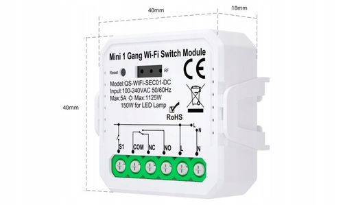 Przekaźnik WiFi Sterownik beznapięciowy TUYA Smart na Arena.pl