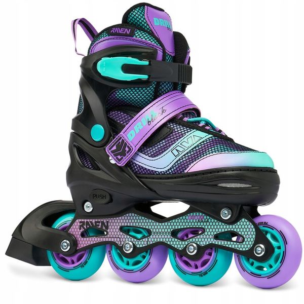 Rolki Regulowane RAVEN Drill Violet/Mint 38-42 zdjęcie 1