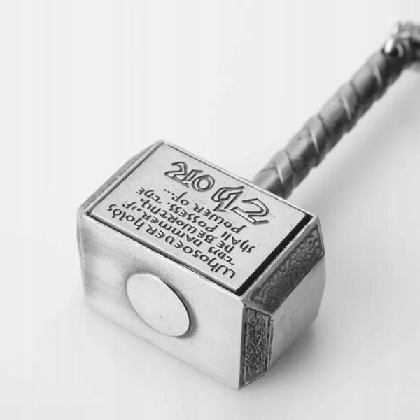 1 2371 Breloczek Młotek Thor 'a Asgard Srebrny Otwieracz zdjęcie 3