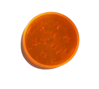 Plastikowy Lekki Grinder do Mielenia Tytoniu Suszu CBD Młynek Pomarańczowy