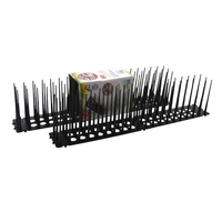 Kolce na Ptaki Odstraszacz Gołębi Zestaw 12 Sztuk Czarne 45x6,5x10 cm