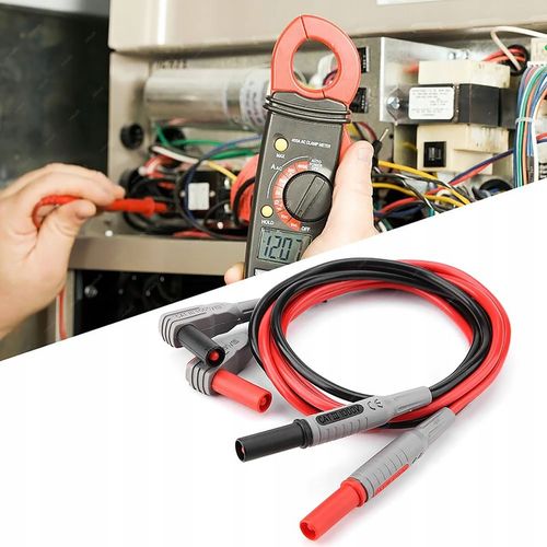 PRZEWODY POMIAROWE KABLE DO MIERNIKA SONDY DŁUGIE IGŁY CLEQEE P1033B na Arena.pl