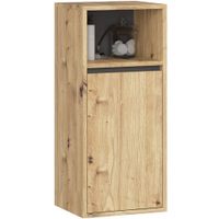 Szafka łazienkowa wisząca VAMI 35 cm 1 drzwi 3 półki - dąb artisan szary