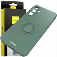 ETUI MATOWE DO GALAXY S23 FE SPACECASE SILICONE RING SILIKONOWE + SZKŁO