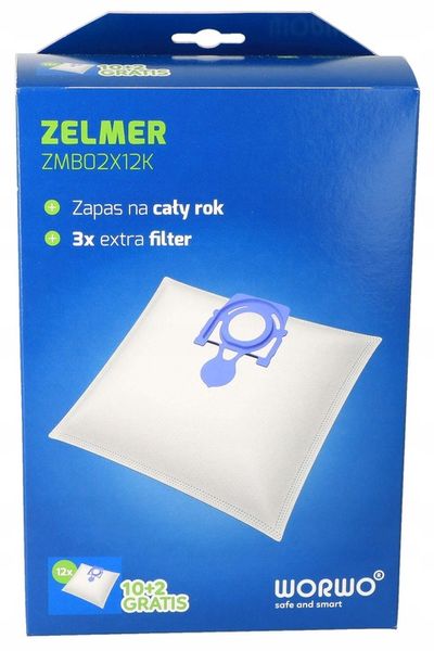 12x WORKI do odkurzacza ZELMER ODYSSEY FILTR HEPA zdjęcie 2